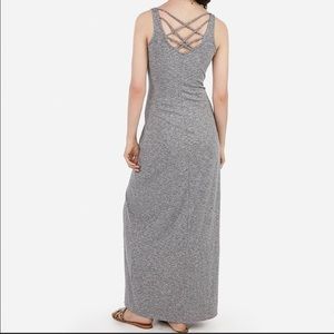 Express Gray Strappy Maxi Dress, size XS, NWOT